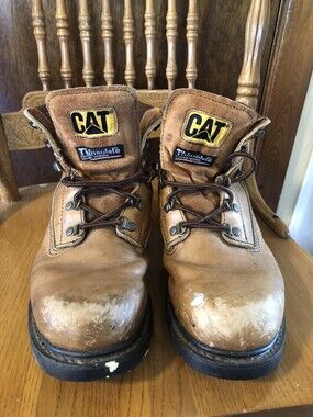 Caterpillar Men’s Steel Toe Works Boots Size 10.5
